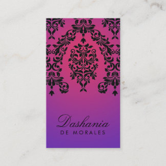 Cartão De Visita 311-Dashing esplendor roxo do damasco |