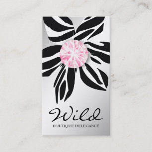 Cartão De Visita 311 diamante cor-de-rosa selvagem S da flor   da
