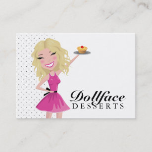 Cartão De Visita 311 Dollface Desserts Blondie Lemon Tarte Business