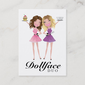 Cartão De Visita 311 Dollface Duo Brunetter Blonde Ombre
