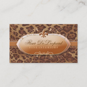 Cartão De Visita 311 Fleur De Leopardo