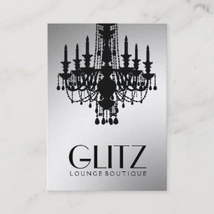 Cartão De Visita 311-Glitz boutique - ouro festivo