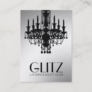 Cartão De Visita 311-Glitz boutique - ouro festivo