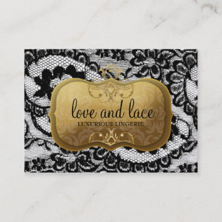 Cartão De Visita 311-Lace de Luxe - placa Dourado pródiga