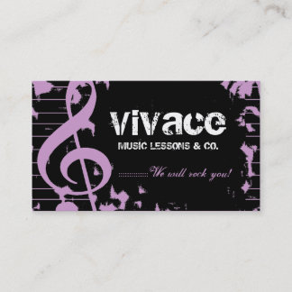 Cartão De Visita 311-MUSICAL MAESTROS - ROXO do GRUNGE