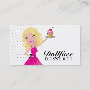 Cartão De Visita 311 sobremesas Blondie de Dollface