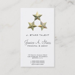 Cartão De Visita 3 estrelas