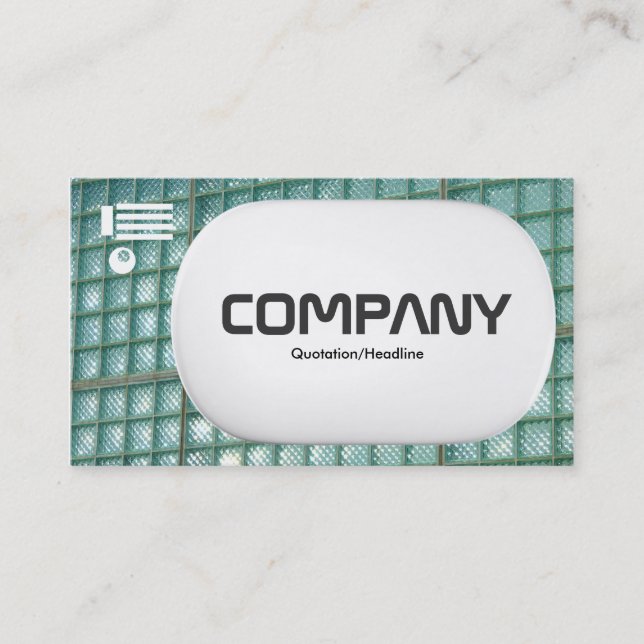 Cartão De Visita 3d Lozenge - Parede de vidro 02 (Frente)