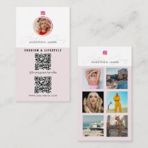6 Foto de feed Grid Social Media 2 QR Codes Site
