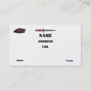 Cartão De Visita 7 especiais forças especiais vets lrrrps recon lrr