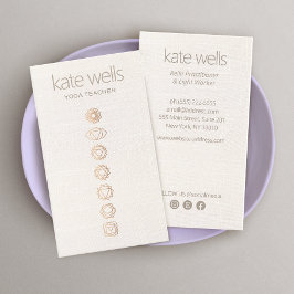 Cartão De Visita 7 Professora Chakras Yoga