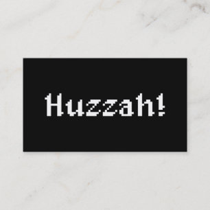 Cartão De Visita 8 Bits Huzzah!