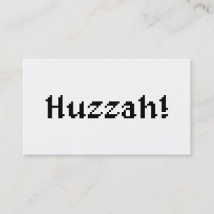 Cartão De Visita 8 Bits Huzzah!