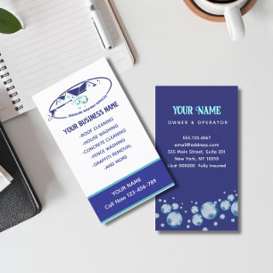 Cartão De Visita A Água De Lavagem De Pressão Diminui A Limpeza De 