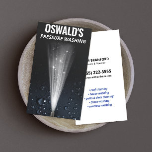 Cartão De Visita A Água De Lavagem De Pressão Diminui O Desligament