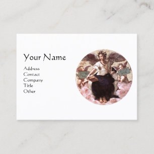 Cartão De Visita A ALEGÓRIA POETRIA Monograma, Branco