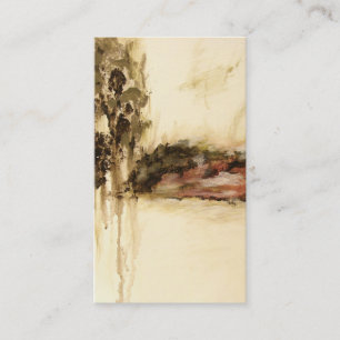 Cartão De Visita A arte ambígua, abstrata da paisagem goteja a