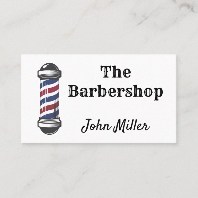 Cartão De Visita A Barbershop (Frente)