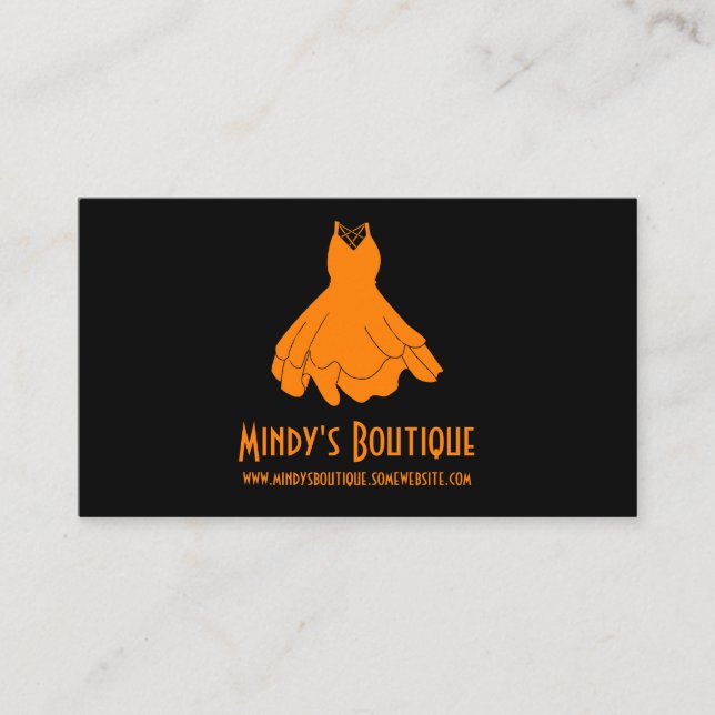 Cartão De Visita A Boutique de Mindy (Frente)