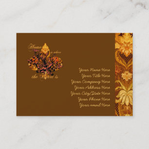 Cartão De Visita A casa é o lugar onde o coração está