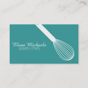 Cartão De Visita A cerceta & o branco Whisk