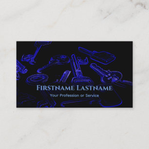 Cartão De Visita A chave para o seu sucesso em teclas bloqueia e su