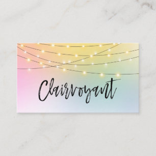 Cartão De Visita A corda Dourado do *~* ilumina o Pastel do leitor