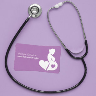Cartão De Visita A Entrega De Mão De Obra Enfermeira Maternidade Co