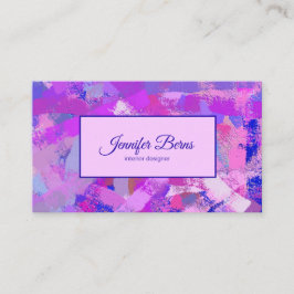 Cartão De Visita A escova abstrata afaga texure.