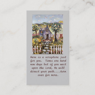 Cartão De Visita A escritura carda o comunicado