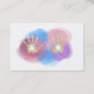 Cartão De Visita A folha Dourado do *~* entrega a cura irradiando a