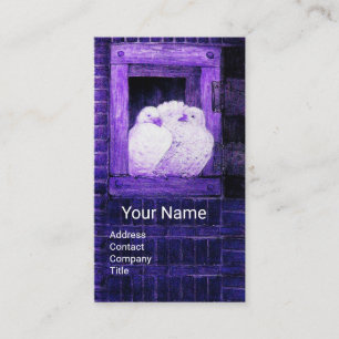 CARTÃO DE VISITA A JANELA AZUL DOVE BRANCA