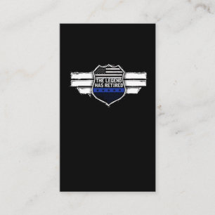 Cartão De Visita A Legenda De Aposentadoria Da Polícia Engraçada Fo