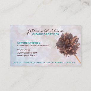 Cartão De Visita A limpeza branca presta serviços de manutenção a