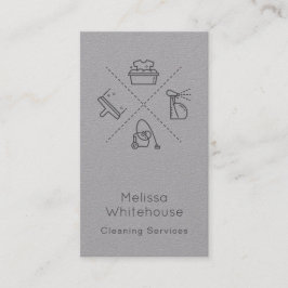 Cartão De Visita A limpeza moderna horizontalmente lustrosa presta