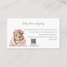 Cartão De Visita A Little All-Star Baby Shower Registry Card