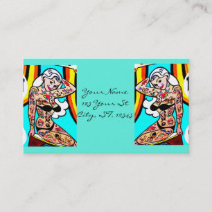 Cartão De Visita A loira tatuada Thunder_Cove