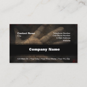 Cartão De Visita A mão de baixo de