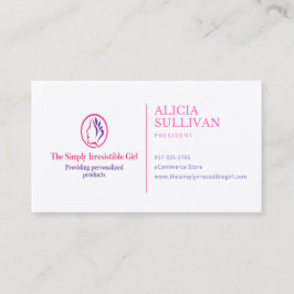 Cartão De Visita A Menina Simplesmente Irresistível 