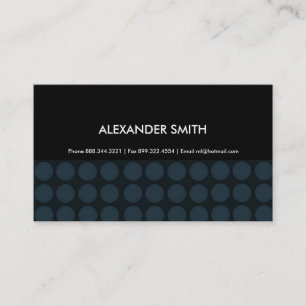 Cartão de visita à moda