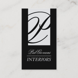 Cartão de visita à moda do designer de interiore