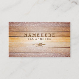 Cartão de visita à moda moderno da madeira do