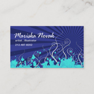 Cartão de visita à moda (multifacetado) -