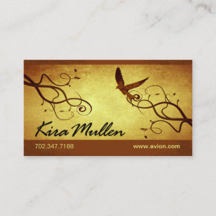 Cartão de visita à moda (multifacetado) - "Avion "