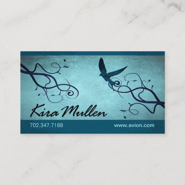 Cartão de visita à moda (multifacetado) - "Avion " (Frente)