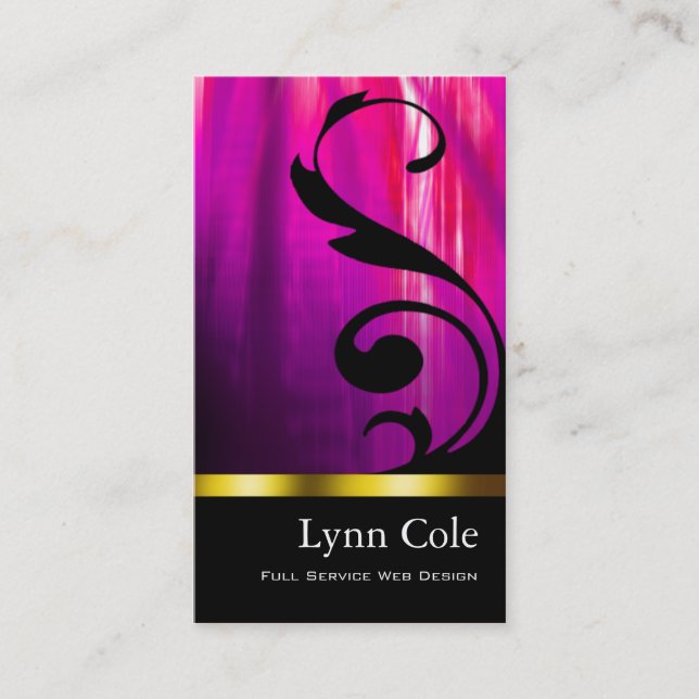 Cartão de visita à moda (multifacetado) - "Lumina (Frente)