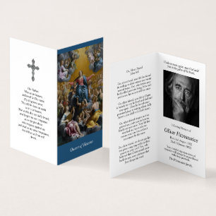 Cartão De Visita A oração católica carda   a suposição