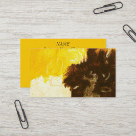 Cartão De Visita A pintura da arte abstracta goteja Splatters Brown