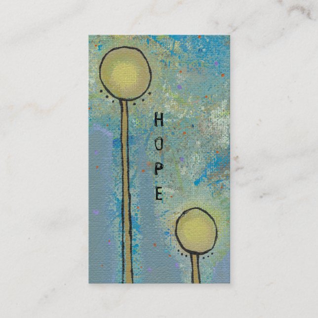 Cartão De Visita A pintura original do divertimento do design da (Frente)