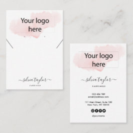 Cartão De Visita A placa de vídeo do colar de joias do logotipo